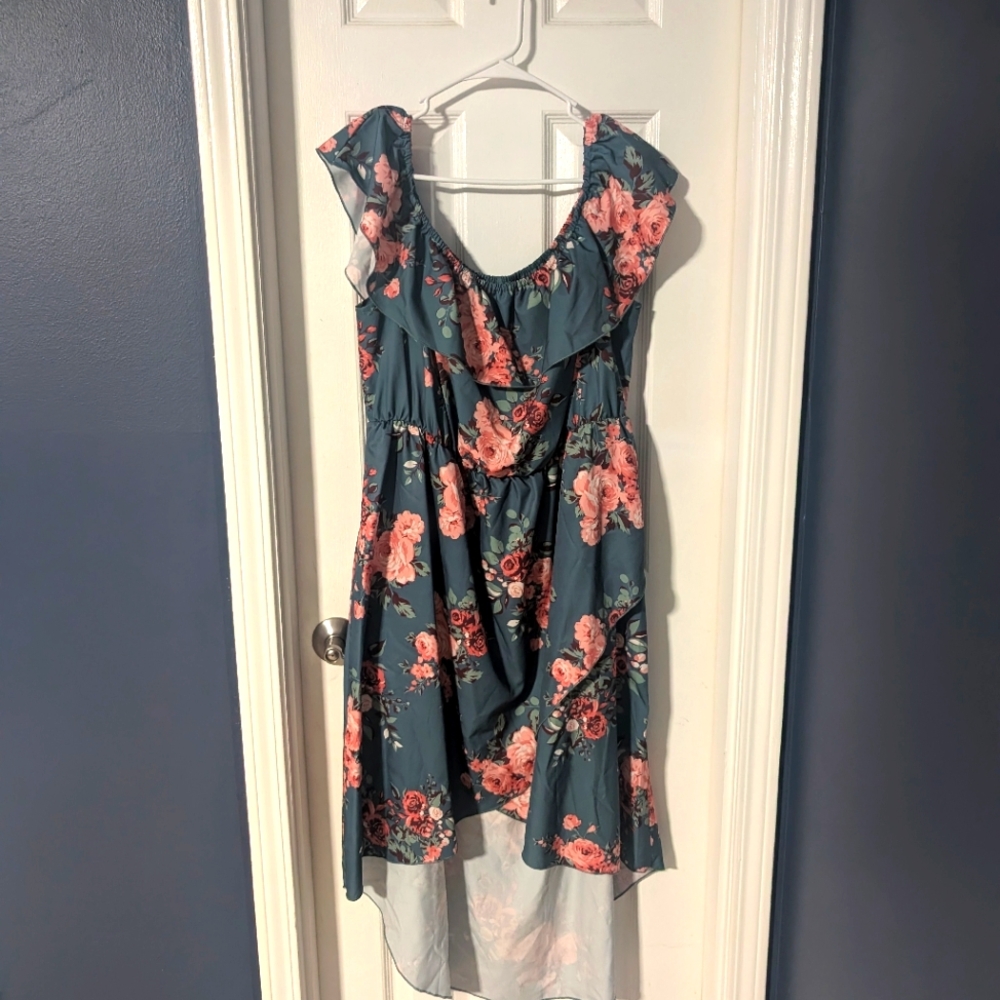 High-Low Off the Shoulder Dress